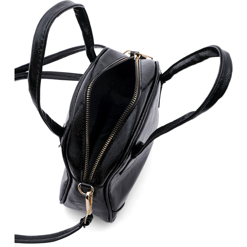 Marjin Women's Shoulder Bag with Adjustable Straps Teraf Black