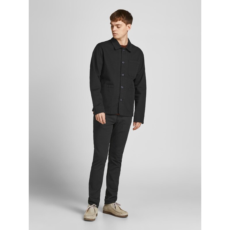 Černé pánské slim fit džíny Jack & Jones Glenn - Pánské