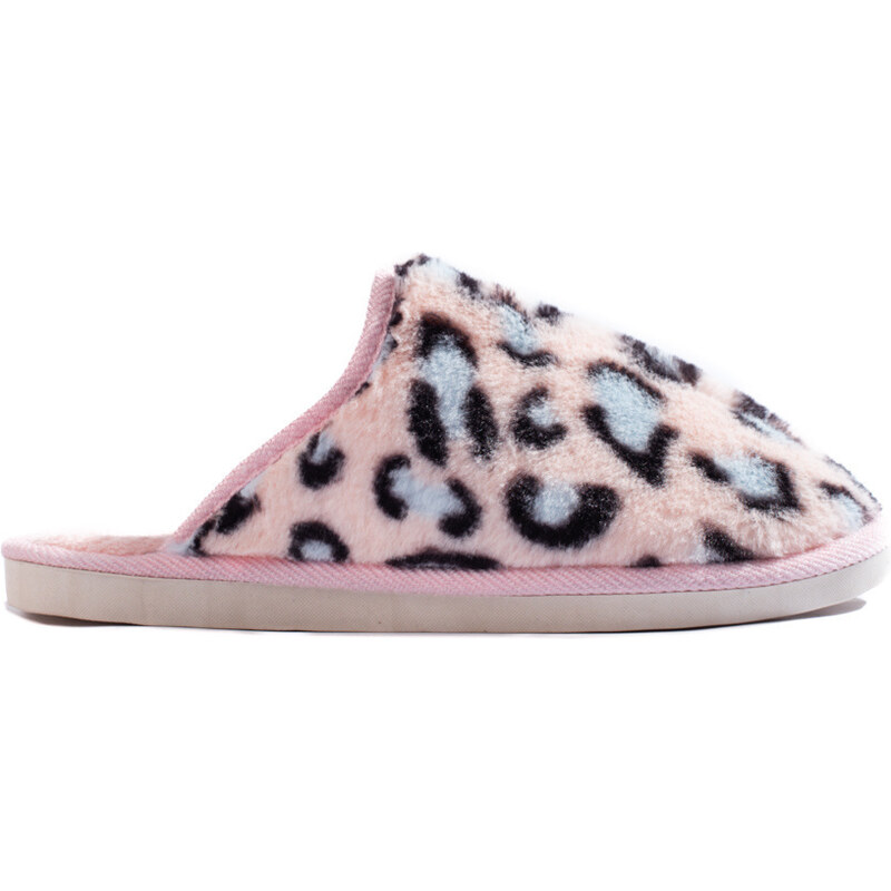 Shelvt BONA SLIPPERS IN LEOPARD PRINT