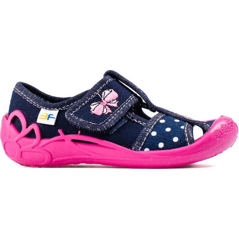 Navy-pink slippers for girl Shelvt