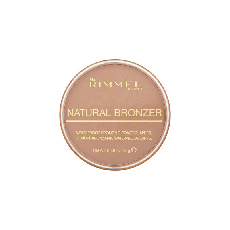 Rimmel London Natural Bronzer Waterproof Bronzing Powder SPF15 14g Make-up W - Odstín 022 Sun Bronze