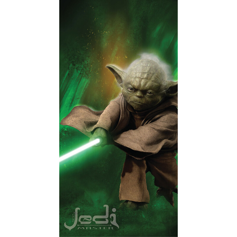 Jerry Fabrics Osuška Star Wars Yoda froté 75x150 cm