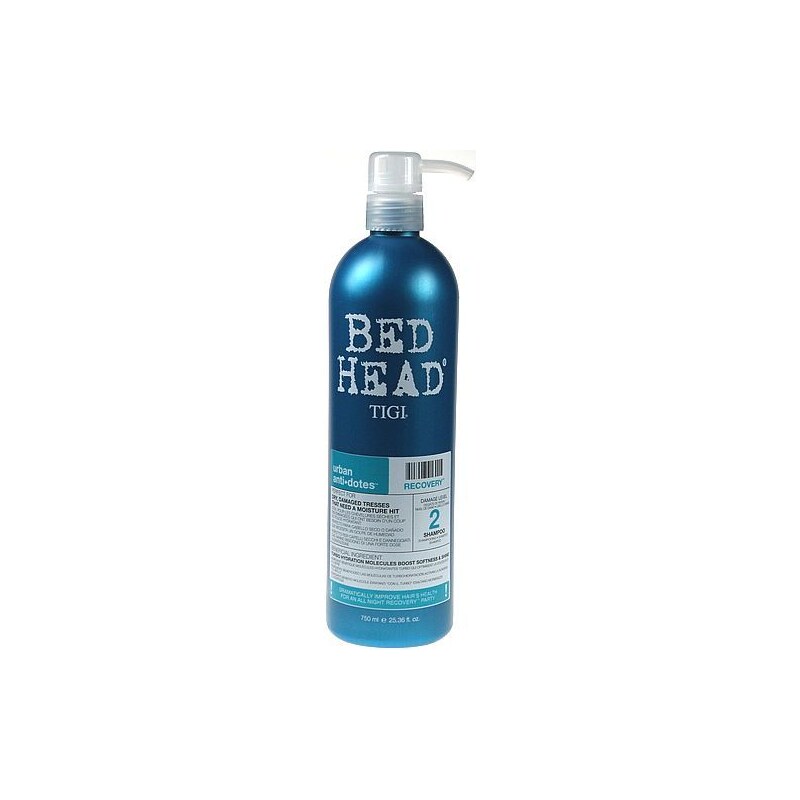 Tigi Bed Head Recovery Shampoo 750ml Šampon na suché vlasy W Šampon pro silně poškozené vlasy