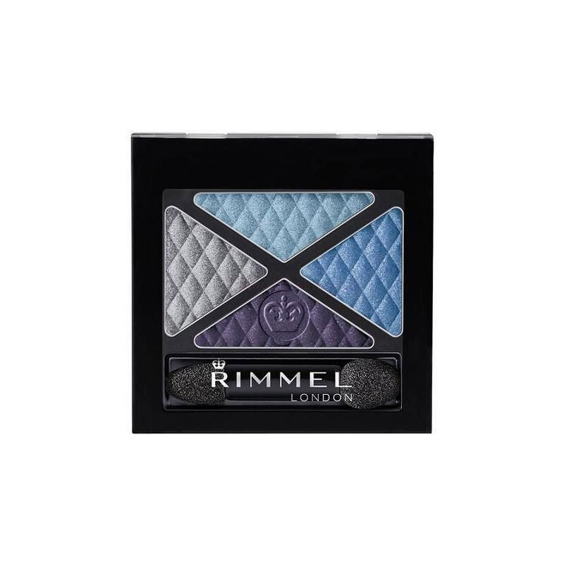 Rimmel London Glam Eyes Quad Eye Shadow 4,2g Oční stíny W - Odstín 001 Smokey Noir