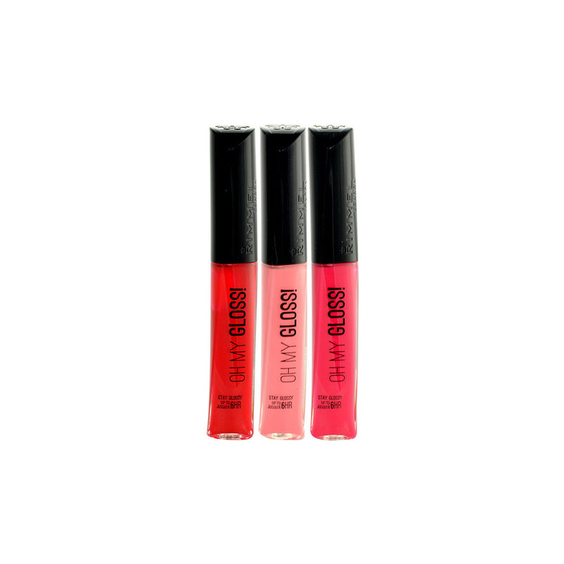 Rimmel London Stay Glossy Oh My Lipgloss 6,5ml Lesk na rty W - Odstín 160 Stay my rose