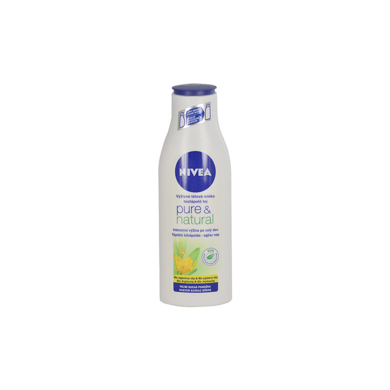 Nivea Pure & Natural Body Milk 400ml Tělové mléko W Výživné tělové mléko