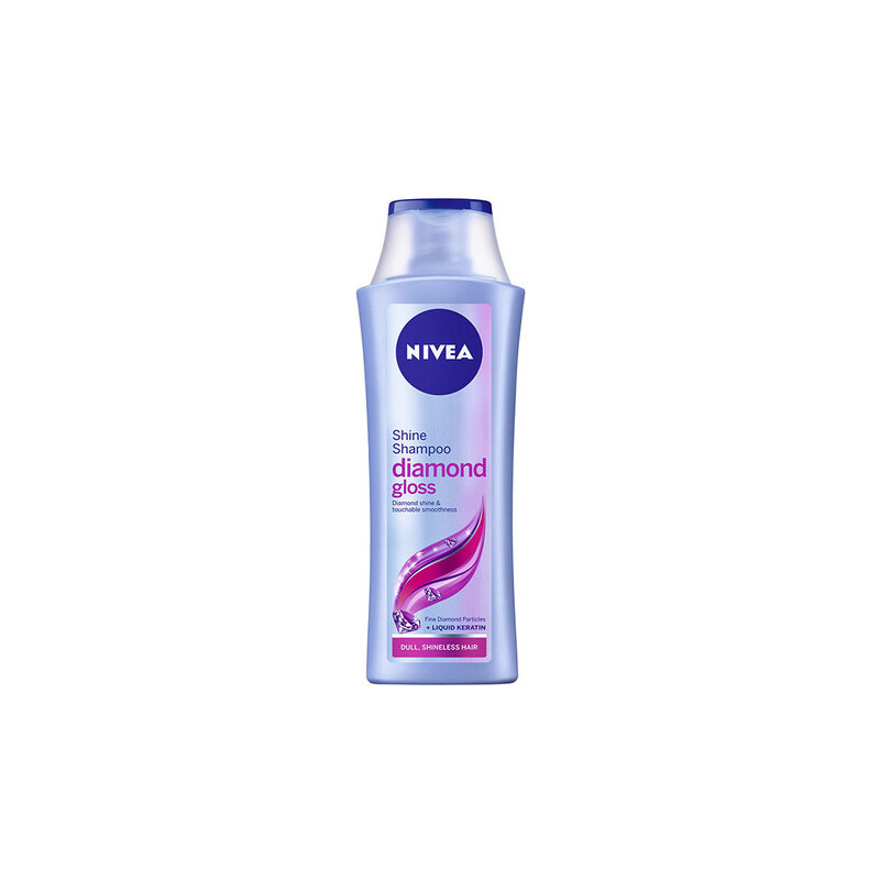 Nivea Diamond Gloss Shampoo 400ml Šampon na normální vlasy W Pro unavené vlasy bez lesku