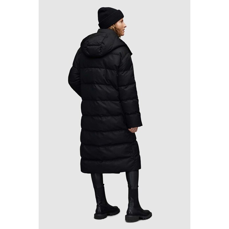 Kabát AllSaints ALLANA PUFFER dámský, černá barva, zimní, oversize