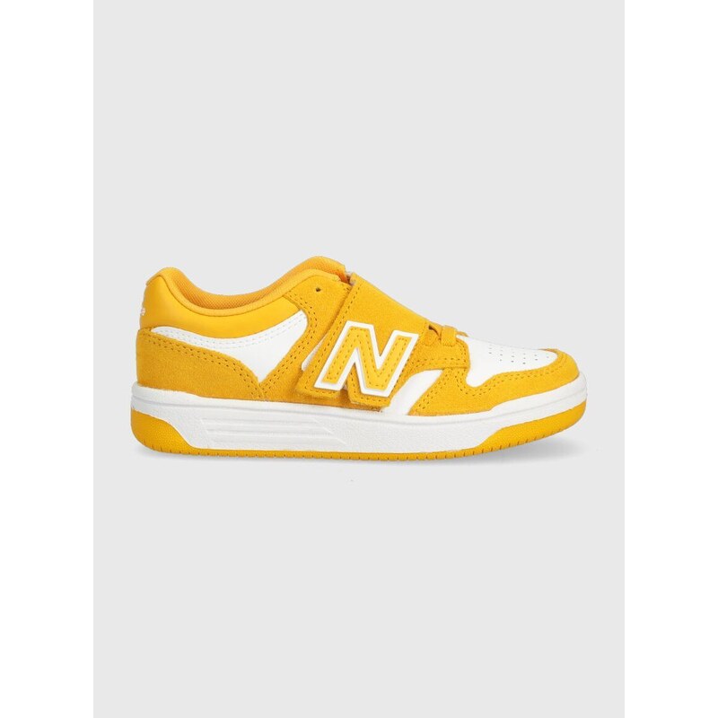 Dětské sneakers boty New Balance PHB480WA žlutá barva