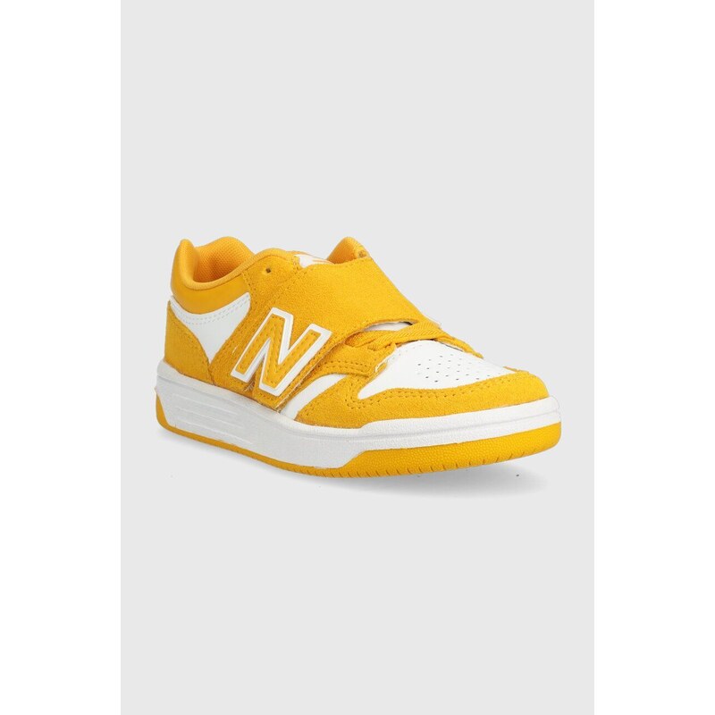 Dětské sneakers boty New Balance PHB480WA žlutá barva