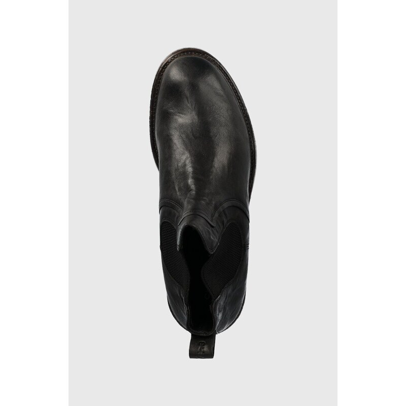 Kožené kotníkové boty Charles Footwear James pánské, černá barva, James.Boots.Black