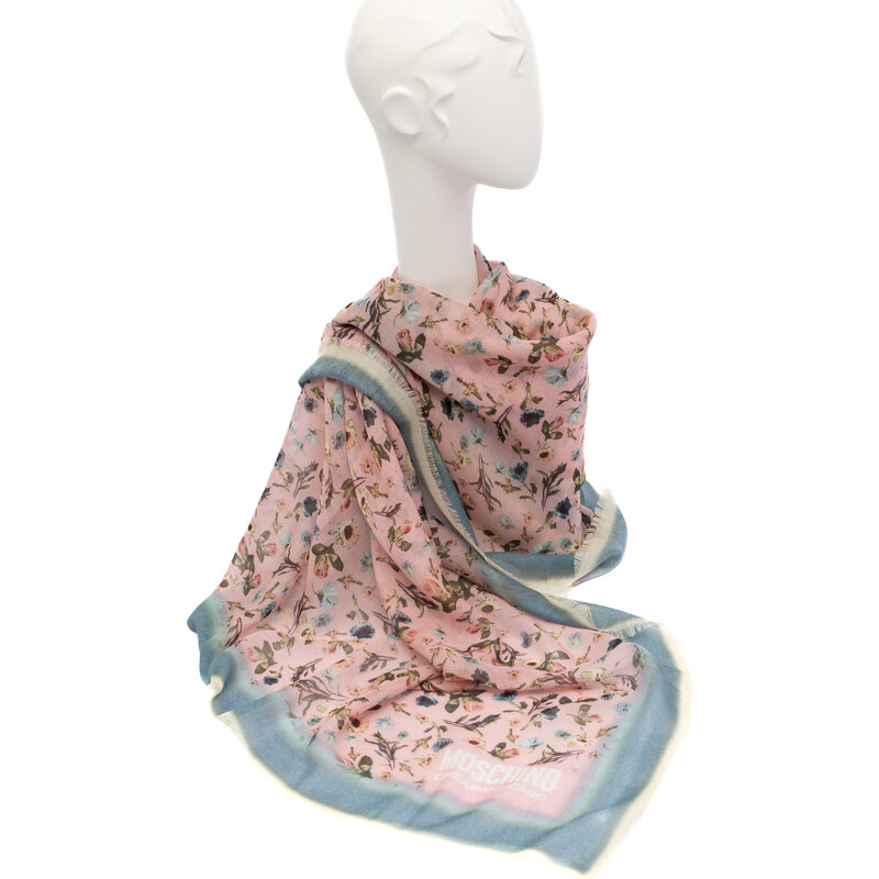 Vlněný šátek s květy Moschino