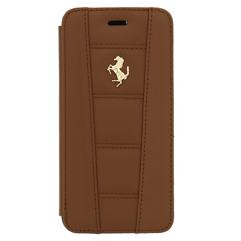 Pouzdro / kryt pro Apple iPhone 6 / 6S - Ferrari, 458 Book Camel Gold