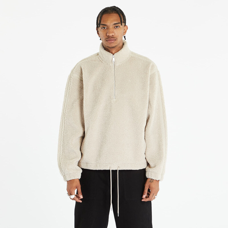 Pánská mikina adidas Originals Premium Essentials Fleece Half-Zip Crewneck Wonder Beige