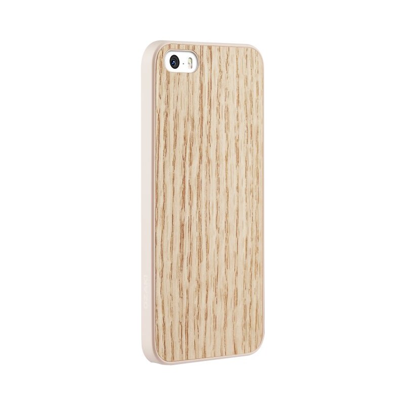 Pouzdro / kryt pro Apple iPhone 5 / 5S / SE - Ozaki, O!Coat 0.3 + Wood Red - VÝPRODEJ