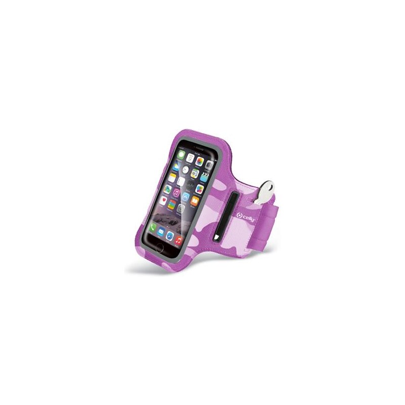 Sportovní pouzdro / armband pro Apple iPhone 6 Plus - CELLY, Pink