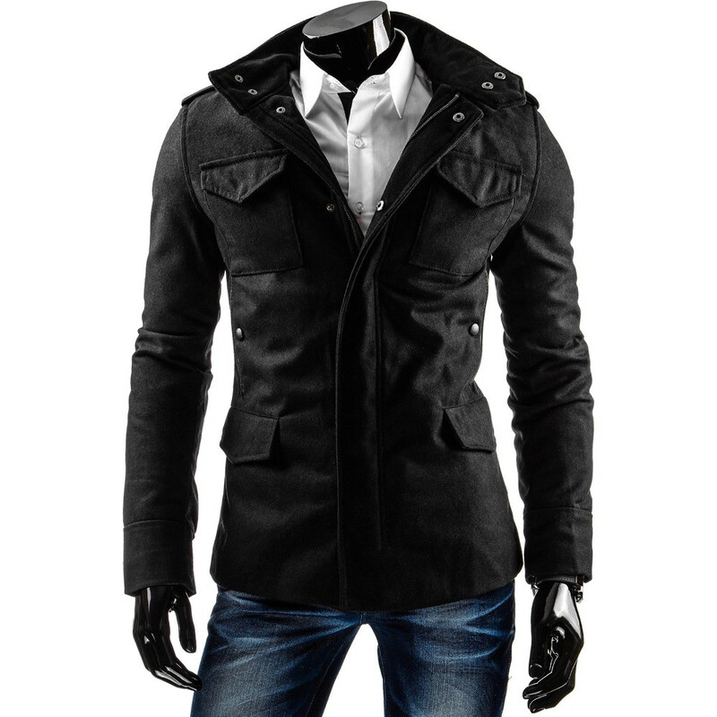 streetIN Pánský kabát - černá Velikost: 3XL