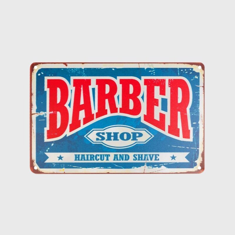 No Brand Dekorativní cedulka do barbershopu We Are Closed