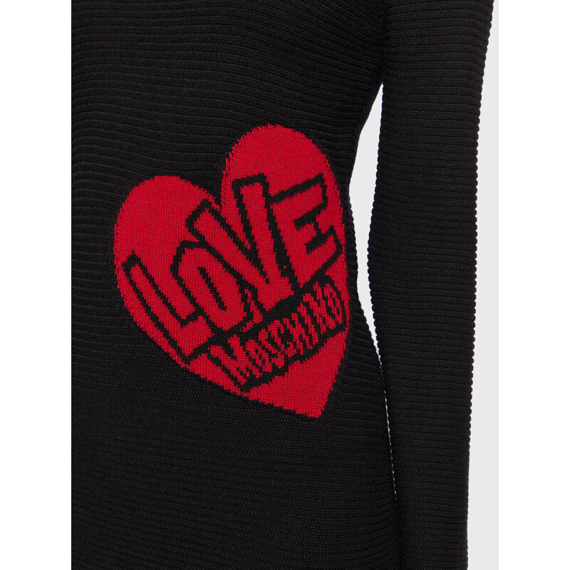 Úpletové šaty LOVE MOSCHINO