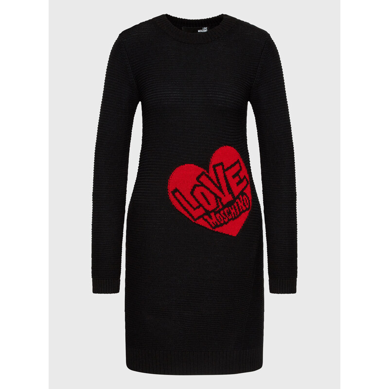 Úpletové šaty LOVE MOSCHINO