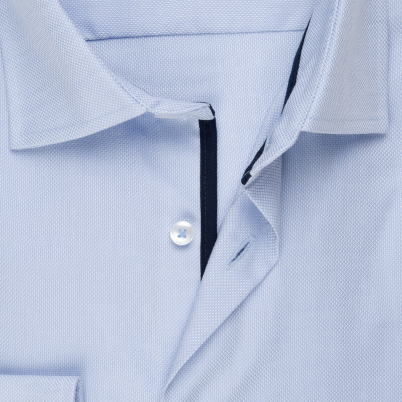 Pánská tenká nežehlivá košile světle modré barvy Seidensticker