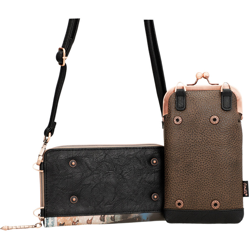 Anekke mini crossbody s peněženkou Shoen Black