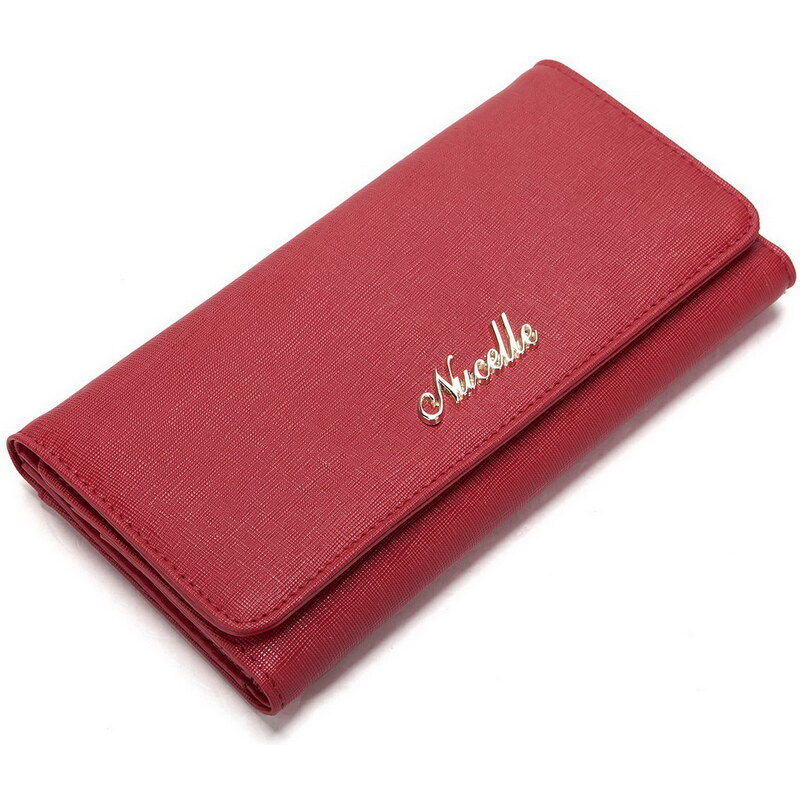 Elegantní dámská kožená peněženka Nucelle červená