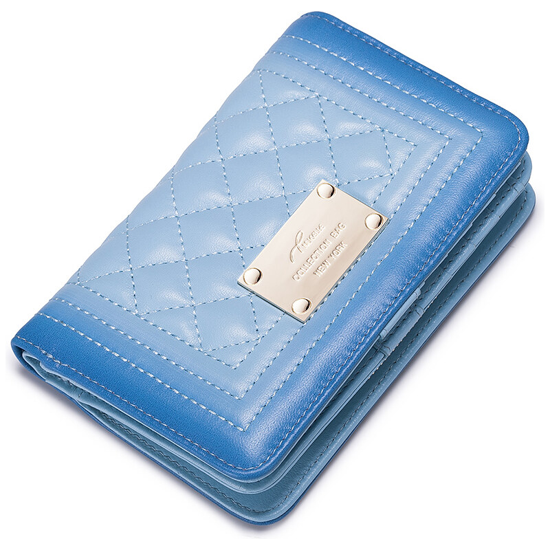 Dámská kožená malá peněženka Nucelle modrá