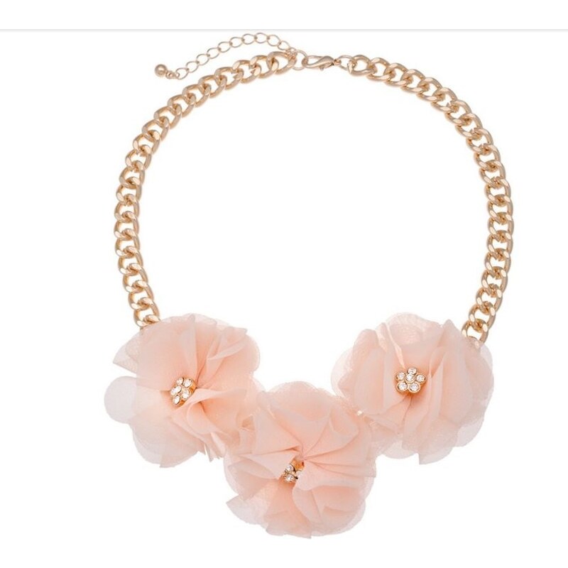 Flowers with crystal necklace