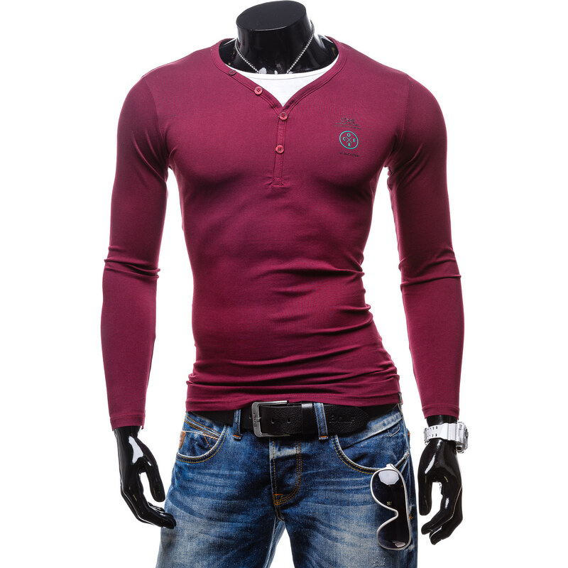 Hoody Pánské tričko - červená Velikost: XL