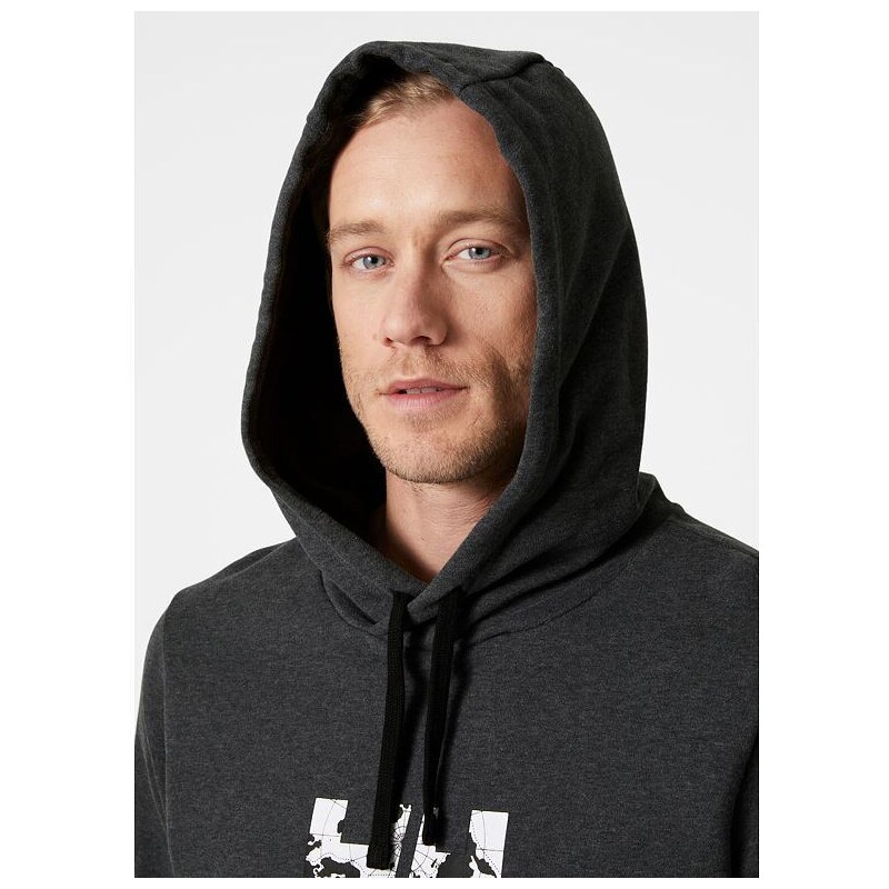 Pánská mikina HELLY HANSEN ARCTIC OCEAN HOODIE 980 EBONY MELANGE