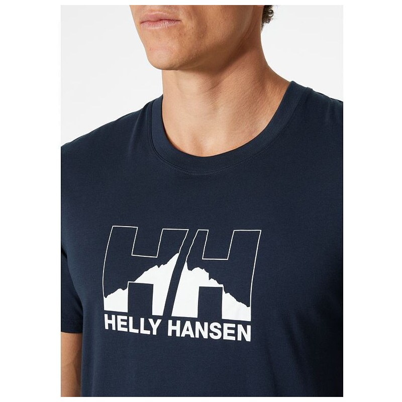 Pánské triko HELLY HANSEN NORD GRAPHIC T-SHIRT 597 NAVY