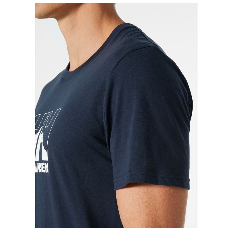 Pánské triko HELLY HANSEN NORD GRAPHIC T-SHIRT 597 NAVY