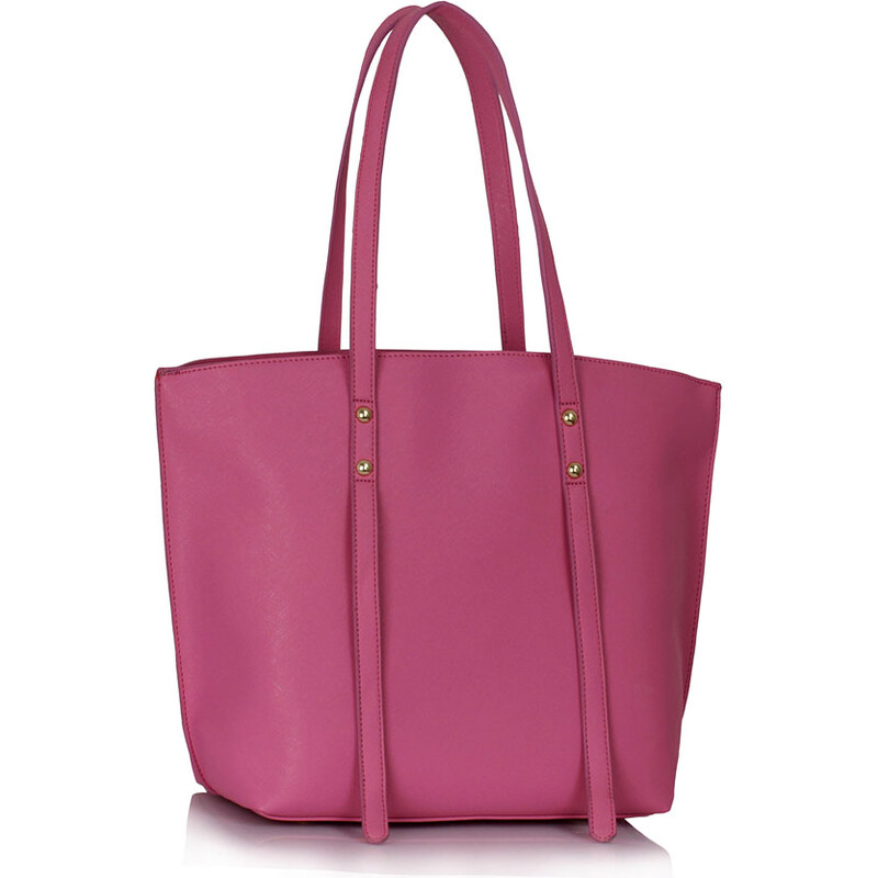 LS fashion LS dámská kabelka 00335 na rameno růžová