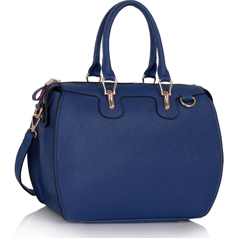 LS fashion LS dámská oblá kabelka 99A tmavě modrá