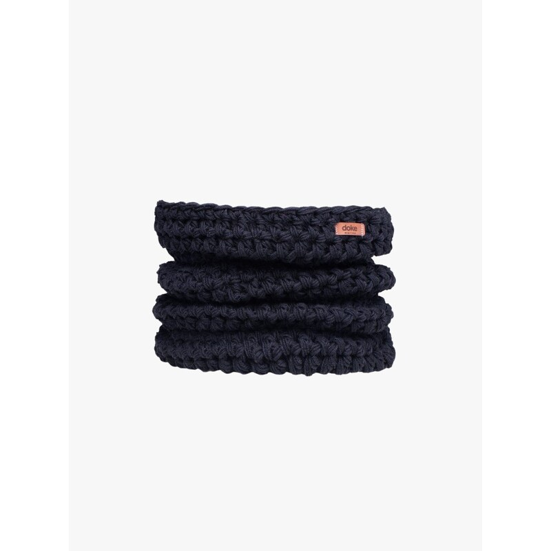 DOKE Merino háčkovaný nákrčník black 52984042