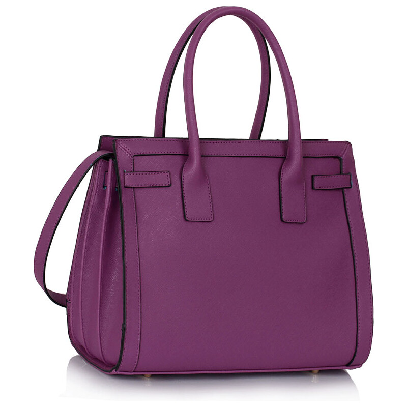 LS fashion LS dámská kabelka 325 s držadly fialová