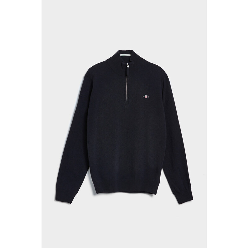 SVETR GANT SUPERFINE LAMBSWOOL HALF ZIP modrá XS