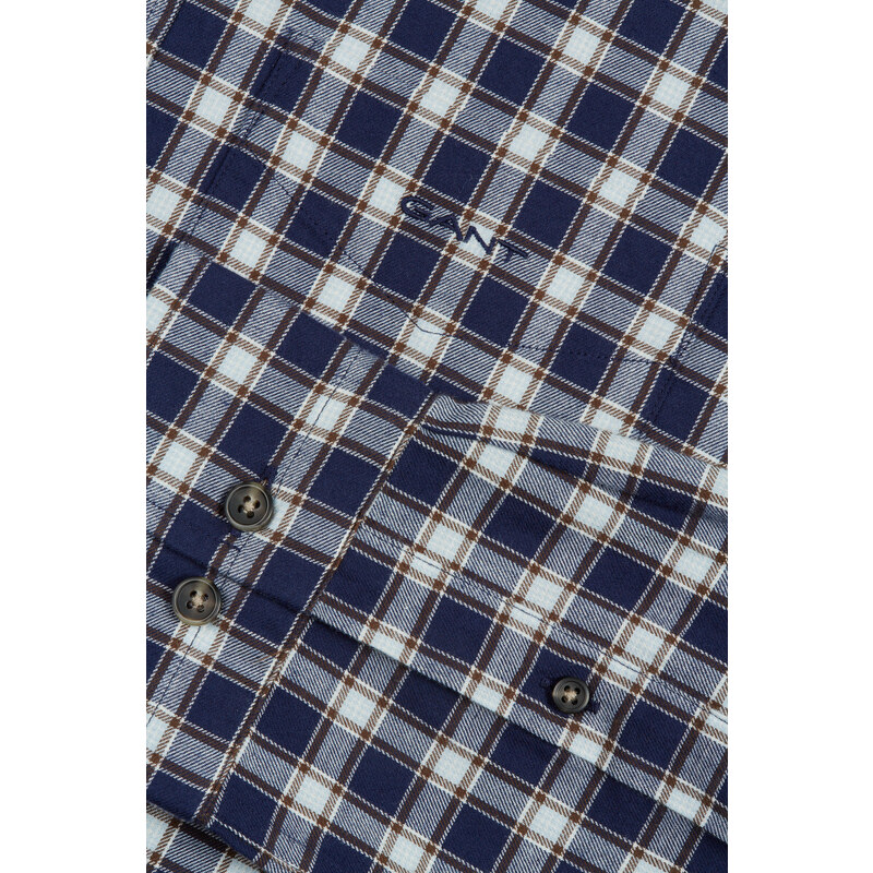 KOŠILE GANT REG MICRO TARTAN FLANNEL SHIRT modrá S