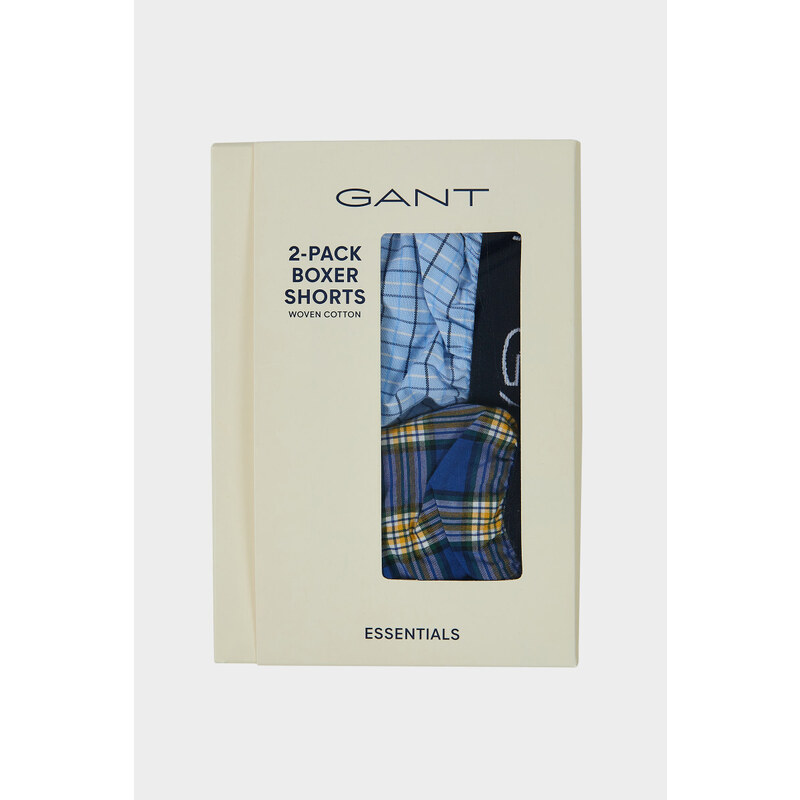 SPODNÍ PRÁDLO GANT BOXER SHORTS 2-PACK modrá S