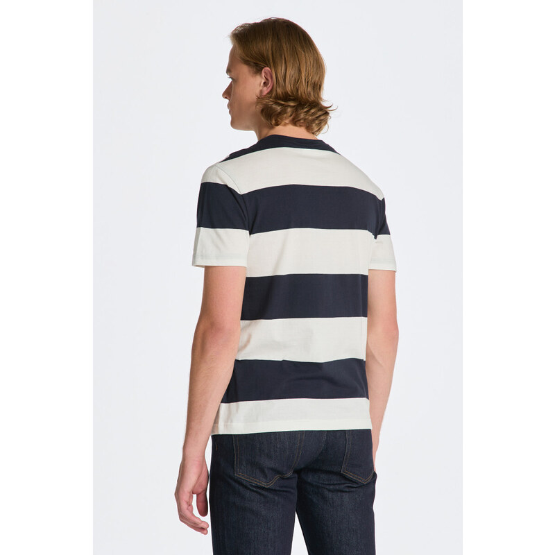 TRIČKO GANT BAR STRIPE SS T-SHIRT bílá XS