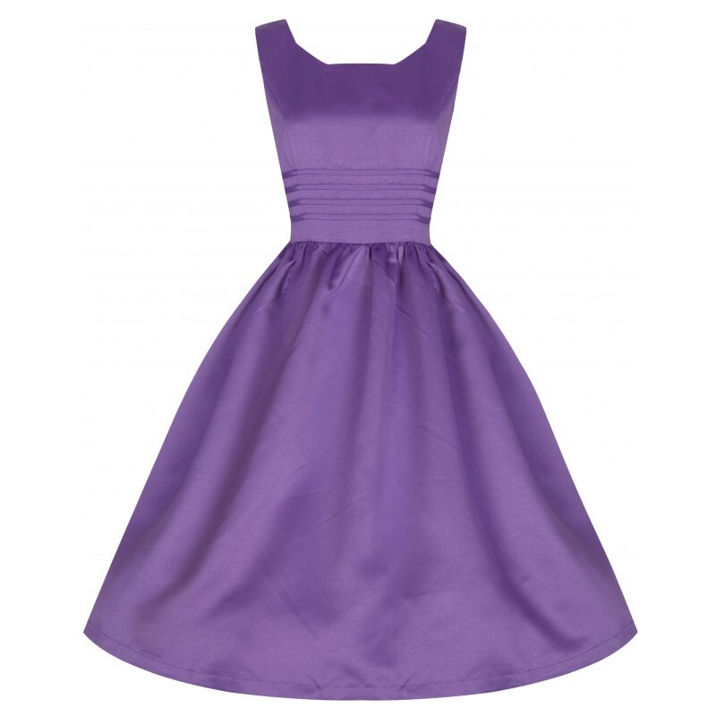 Lindy Bop retro šaty IRIS lilac velikosti: 38