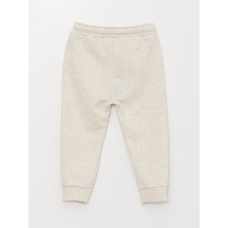 LC Waikiki Baby Boy Jogger Tracksuit Bottoms with an Elastic Printed Waist.