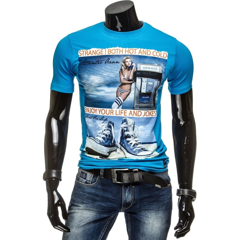 streetIN Pánské tričko - světle modrá
