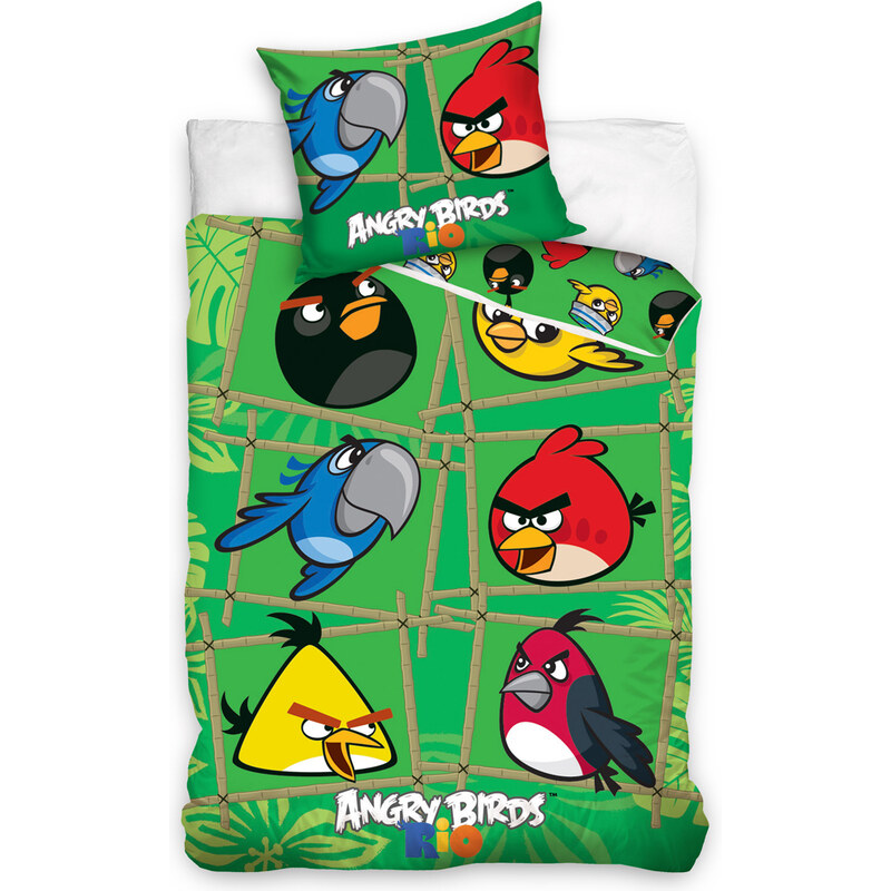 Povlečení Angry Birds Green