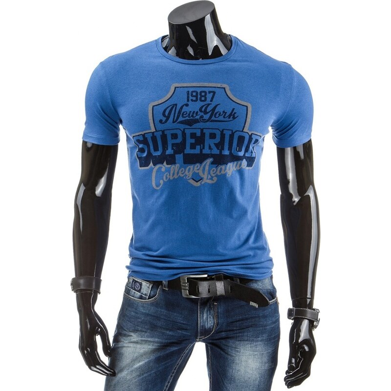 streetIN Pánské tričko - modrá Velikost: 2XL