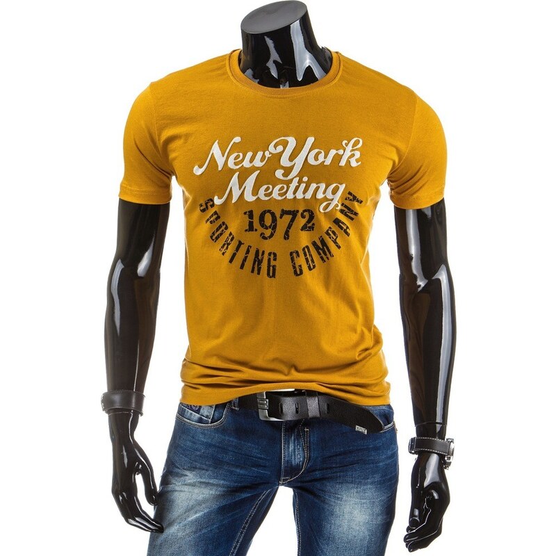 streetIN Pánské tričko -žlutá Velikost: XL