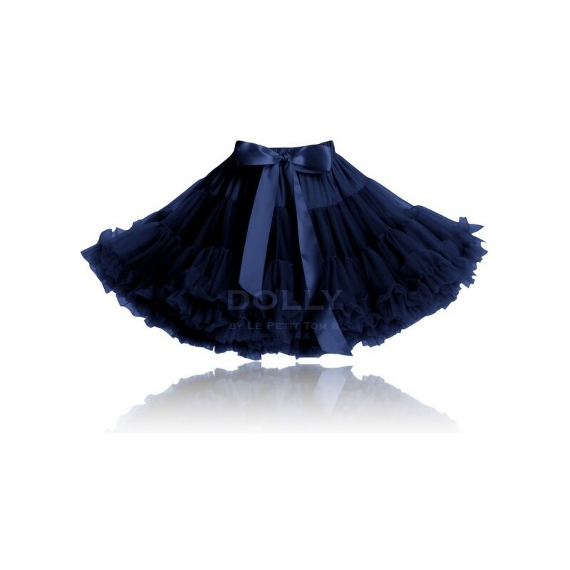 Le Petit Tom DOLLY sněhová královna tmavě modrá PETTI sukně velikost Dolly: XL - xlarge (vel. 38/42, délka sukně 43 cm)