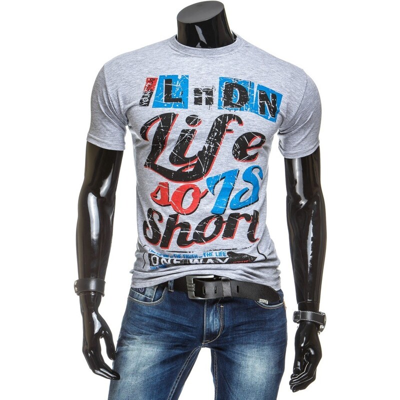 streetIN Pánské tričko - šedá Velikost: XL