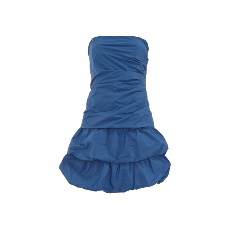 Modré volánkové mini šaty LA FEMME